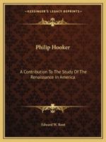 Philip Hooker: A Contribution To The Study Of The Renaissance In America 1163163783 Book Cover