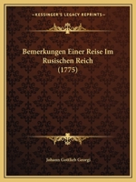 Bemerkungen Einer Reise Im Rusischen Reich 1436787181 Book Cover