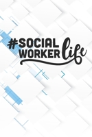 Hashtag Social Worker Life Notebook: Black Blank Hashtag Social Worker Life Notebook / Journal Gift ( 6 x 9 - 110 blank pages ) 1712112929 Book Cover