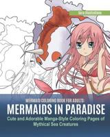 Mermaid Coloring Book for Adults: Mermaids in Paradise. Cute and Adorable Manga-Style Coloring Pages of Mythical Sea Creatures 1077646399 Book Cover