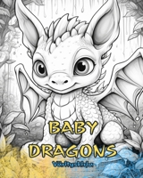 BABY DRAGONS Värityskirja: Söpöjä malleja lapsille ja aikuisille väritettäväksi ja nautittavaksi. (Finnish Edition) B0CQL8B6FF Book Cover