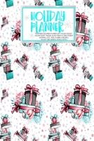 Holiday Planner: Blue Glam Christmas Thanksgiving 2019 Calendar Holiday Guide Gift Budget Black Friday Cyber Monday Receipt Keeper Shopping List Meal Planner Event Tracker Christmas Card Address Women 170231992X Book Cover