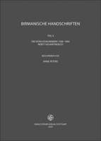Birmanische Handschriften: Teil 9: Die Katalognummern 1598-1894 3515135049 Book Cover