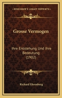 Grosse Verm�gen. Ihre Entstehung Und Ihre Bedeutung 1161191607 Book Cover