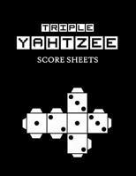 Triple Yahtzee Score Sheets 1073436195 Book Cover