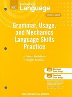 Elements of Language: Grammar Usage and Mechanics Language Skills Practice Grade 7 0030994144 Book Cover