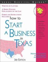 How to Start a Business in Texas (Legal Survival Guides) 1572482281 Book Cover
