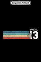 Composition Notebook: Official nager 13 Birthday Gift Journal/Notebook Blank Lined Ruled 6x9 100 Pages 1712399969 Book Cover