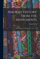 Ancient History From the Monuments: Egypt From the Earliest Times to B. C. 300 1017927359 Book Cover
