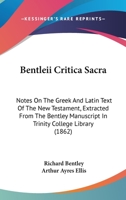 Bentleii Critica Sacra 1017894426 Book Cover