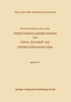 Mitteilungen Aus Den Forschungslaboratorien Der Agfa-Gevaert AG, Leverkusen-Munchen 3662125137 Book Cover