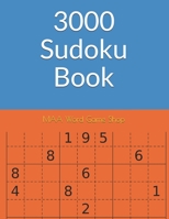 3000 Sudoku Book: Gift idea big sudoku puzzles books B08Y49Z312 Book Cover