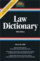 Law Dictionary: Trade Edition (Law Dictionary) 0764119966 Book Cover