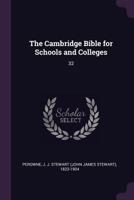 The Cambridge Bible for Schools and Colleges: 32 1378831462 Book Cover