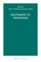 Incitement to Terrorism 9004359818 Book Cover