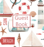 Guest Book, Guests Comments, Visitors Book, Vacation Home Guest Book, Beach House Guest Book, Comments Book, Visitor Book, Nautical Guest Book, Holiday Guest Book (Hardback) 1912641720 Book Cover