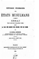 R�formes N�cessaires Aux �tats Musulmans 153068191X Book Cover