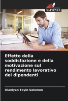 Effetto della soddisfazione e della motivazione sul rendimento lavorativo dei dipendenti (Italian Edition) 6208043778 Book Cover