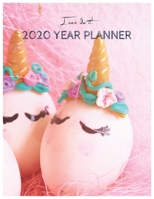 I Can Do It 2020 Year Planner: Unicorn Is Real Dream Come True Unicorn Kawaii Unicorn Monthly and Yearly Planner Blank Lined Themed Year Planner ... 110 Pages for Learning Professional Business 1674649363 Book Cover