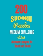 200 Sudoku: Challenging B095L9LW9N Book Cover