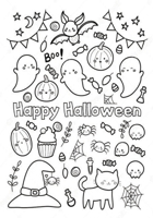 HAPPY HALLOWEEN: Fun coloring book B0CM2DJJQS Book Cover