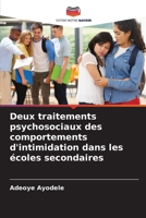 Deux traitements psychosociaux des comportements d'intimidation dans les écoles secondaires (French Edition) 6208515602 Book Cover