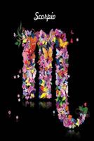 Scorpio Zodiac Journal: Lined Notebook & Diary Astrology Horoscope Theme for People with Astrological Interest Signs in Flowers & Butterflies 1099299152 Book Cover