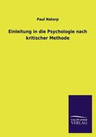 Einleitung in Die Psychologie Nach Kritischer Methode 1018348409 Book Cover