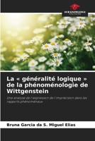 La généralité logique de la phénoménologie de Wittgenstein 6207886259 Book Cover