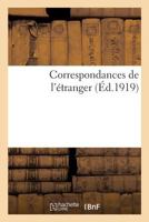 Correspondances de l'Étranger 2019920921 Book Cover
