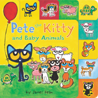 Pete the Kitty and Baby Animals 0062675346 Book Cover