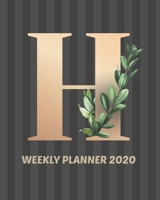 Weekly Planner 2020: January - December 2020 Monthly View Weekly View with Hourly AM/PM Calendar Views Monthly Review & Performance and Alphabet Cover - Monday start 1706280939 Book Cover