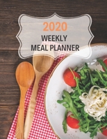 2020 Weekly Meal Planner: 55 Week Meal Planner, Recipe, (112 Pages, Blank, 8.5 x 11) 1676414886 Book Cover