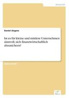 Ist Es Fur Kleine Und Mittlere Unternehmen Sinnvoll, Sich Finanzwirtschaftlich Abzusichern? 3838685504 Book Cover