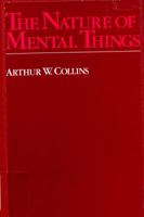 The Nature of Mental Things 0268014639 Book Cover