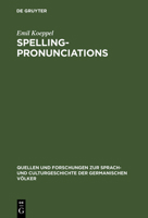 Spelling-Pronunciations 3110994488 Book Cover