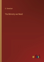 The Ministry we Need 3368179411 Book Cover