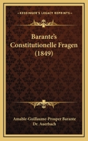 Barante's Constitutionelle Fragen (1849) 1120264839 Book Cover