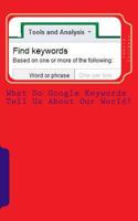 What Do Google Keywords Tell Us About Our World?: A Nerdy Girl's Take on the World 1475248636 Book Cover