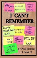 I Can't Remember 1544705212 Book Cover