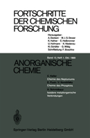 Fortschritte Der Chemischen Forschung: Anorganische Chemie / Photochemistry / Angewandte Physikalische Chemie 3540048154 Book Cover