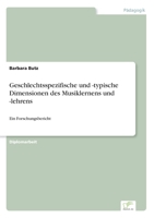 Geschlechtsspezifische Und -Typische Dimensionen Des Musiklernens Und -Lehrens 3838670590 Book Cover