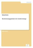 Bestimmungsgrunde Des Landerratings 3838618025 Book Cover