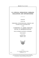 U.S. Special Operations Command: challenges and opportunities 1692863371 Book Cover