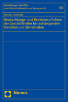 Beobachtungs- Und Reaktionspflichten Der Geschaftsleiter Bei Aufsteigenden Darlehen Und Sicherheiten 3848775484 Book Cover