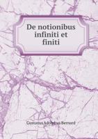 de Notionibus Infiniti Et Finiti 5518949081 Book Cover