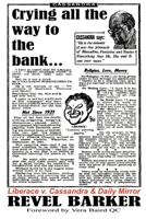 Crying All the Way to the Bank 0955823870 Book Cover