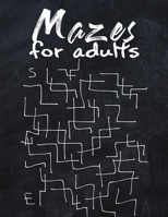 Mazes For adults: Activity Book for Adults 110 Mazes: Large-Print Easy Puzzles B088LJJ9LQ Book Cover