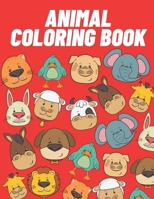 Animal coloring book: a perfect animal coloring books for girls age 3-10 B08M2LSG15 Book Cover