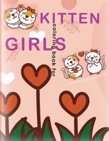 kitten coloring book for girls: she Loves Cats, kitten coloring book makes her happy B09244ZH6Y Book Cover